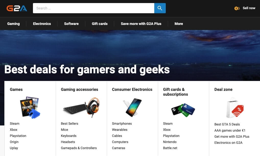 G2A: Análisis y Opiniones ¿es fiable?