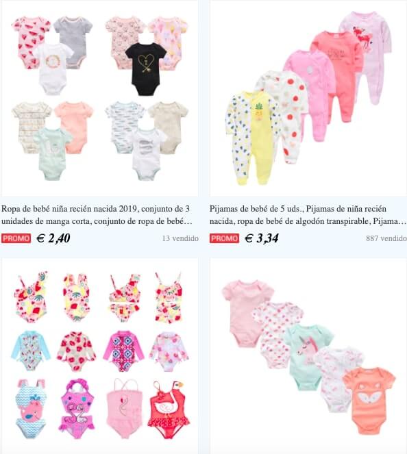 ropa para niñas aliexpress