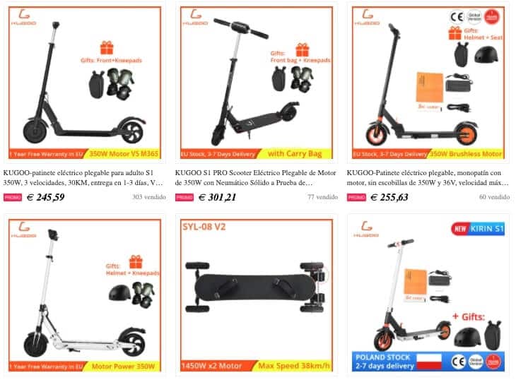 patinete electrico barato aliexpress