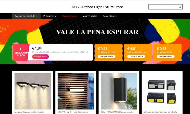 artículos de iluminación exterior en aliexpress