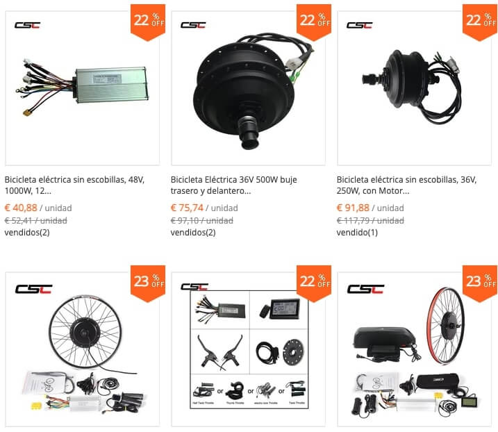kit bicicleta electrica motor central