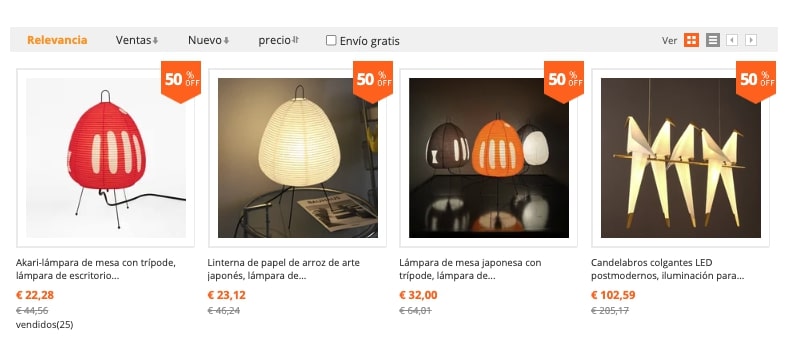 lampara china de papel