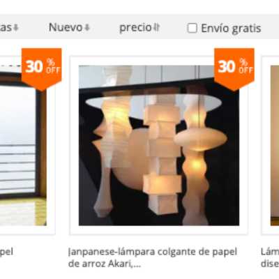 lamparas papel aliexpress baratas