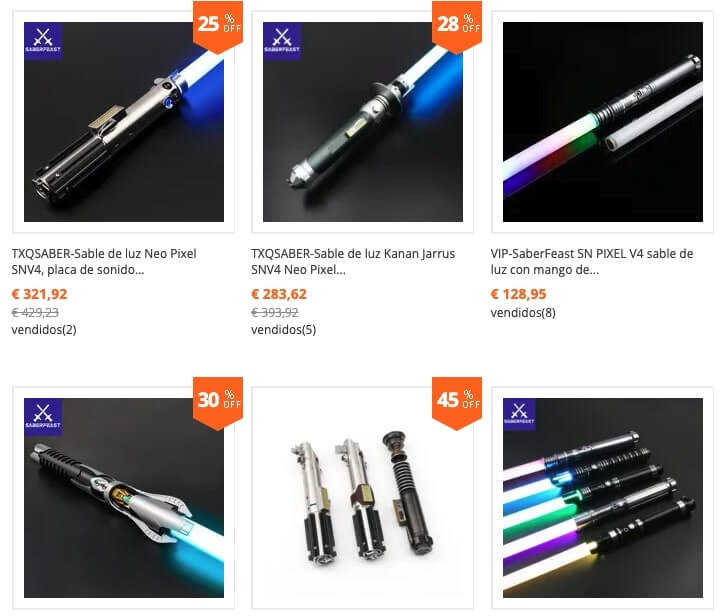 lightsaber replicas de alta calidad