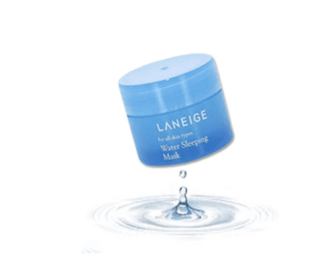 Cosméticos coreanos, máscara de agua para dormir