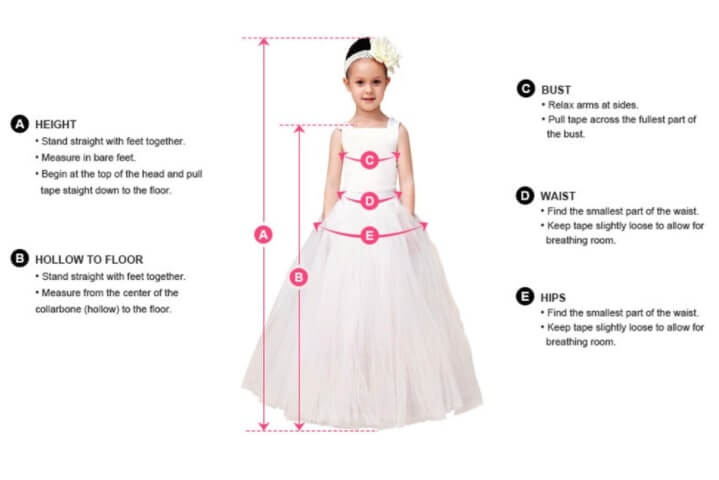 medir vestidos comunion