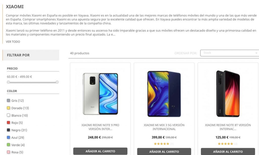 móviles Xiaomi