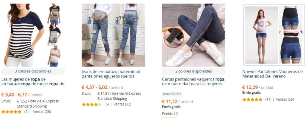 ropa de embarazada barata