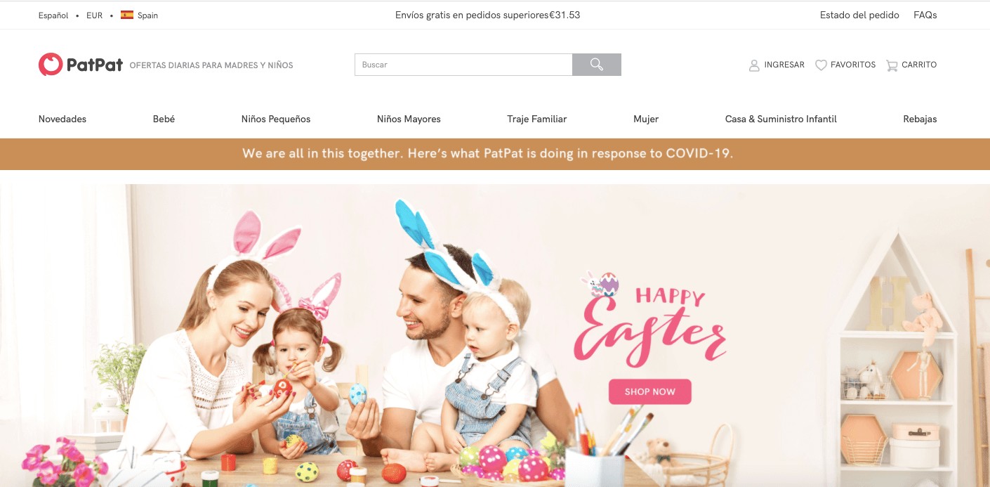 Patpat | Tienda con ofertas diarias para madres y bebés