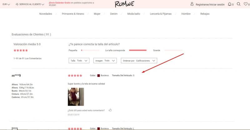 romwe opiniones
