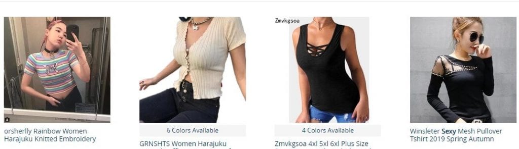 indumentaria femenina