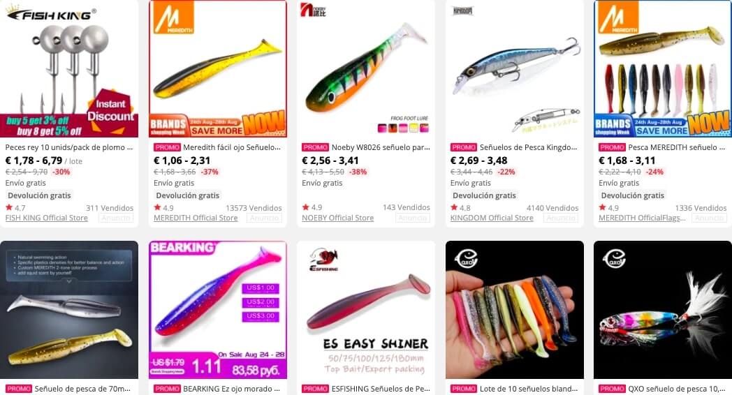 Señuelos de Pesca en Aliexpress