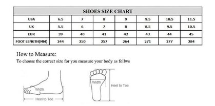 tallas Zapatillas MTB chinas