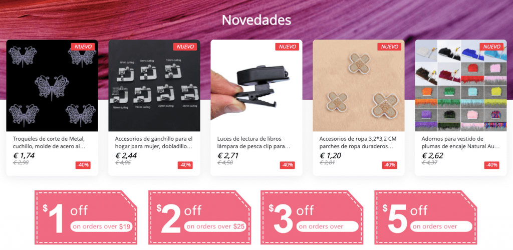 cupones de descuento para comprar en aliexpress