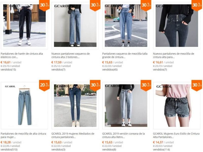 Pantalones de mezclilla