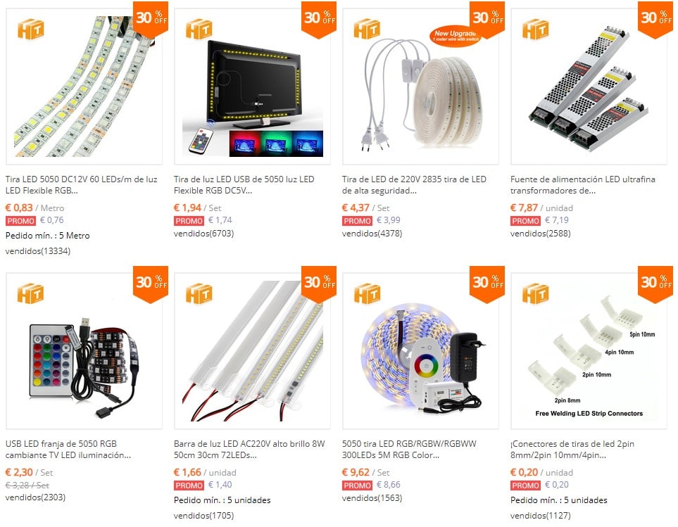 tiras de led baratas