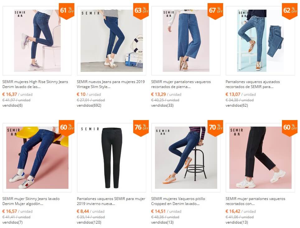 pantalones de mujer