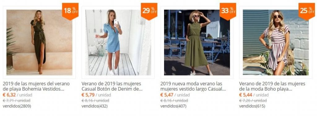 vestidos de mujer baratos