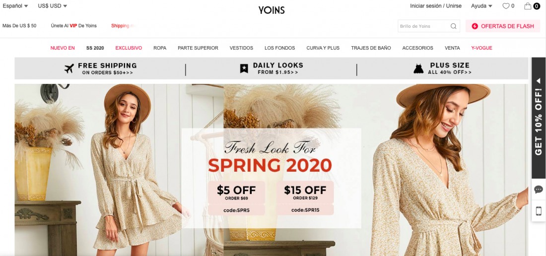 Yoins: Una tienda de ropa de moda para la mujer ¿Es fiable?